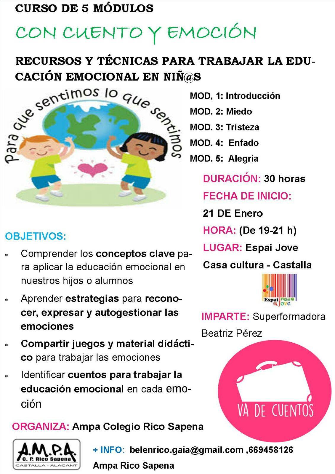 Curso Con Cuentos y Emoción Castalla
