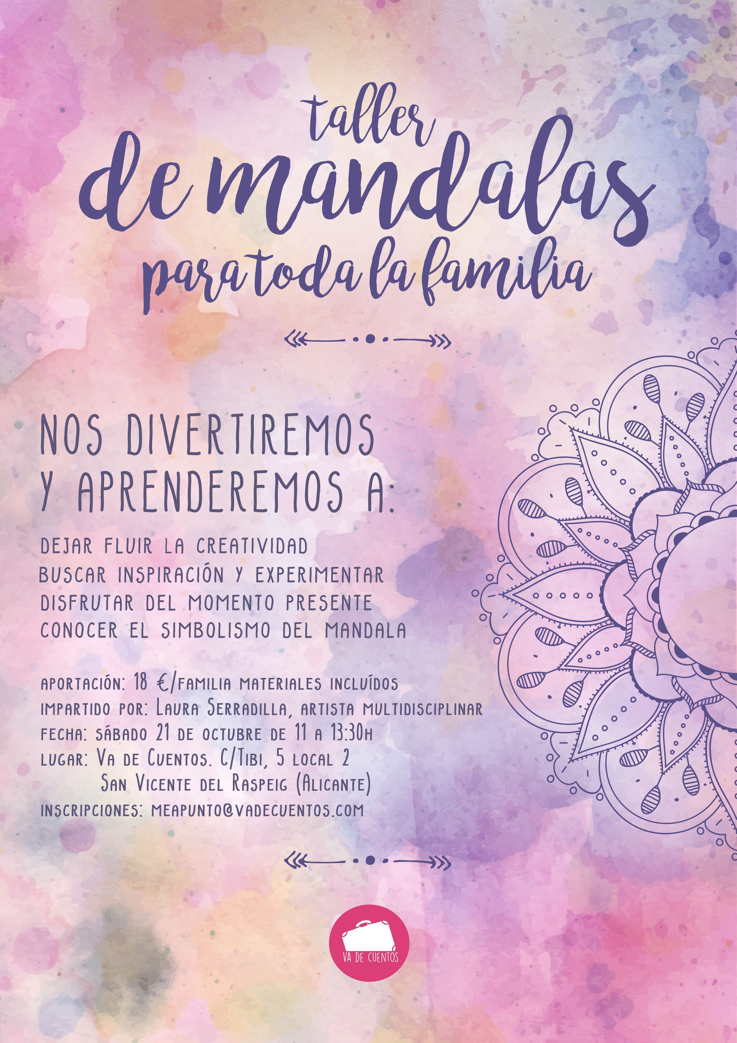 taller de mandalas en familia