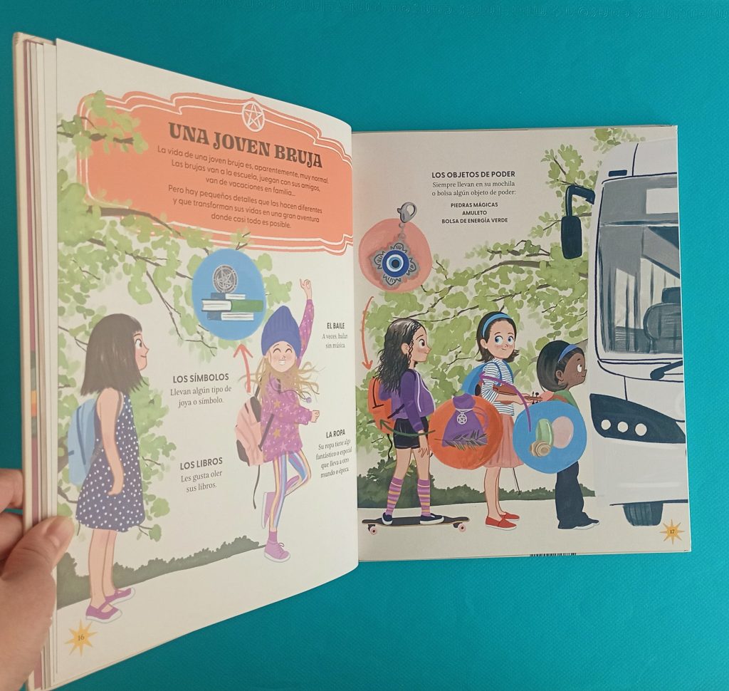 El libro de magia de una joven bruja