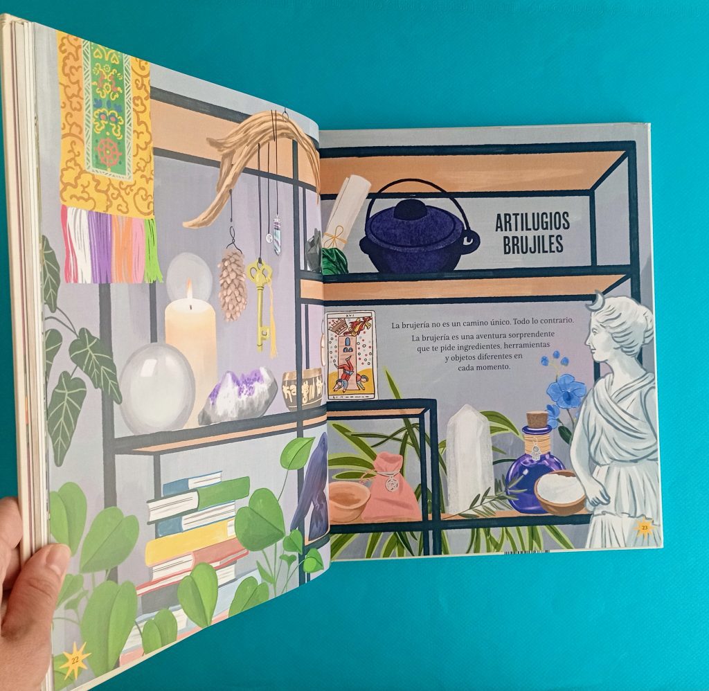 El libro de magia de una joven bruja