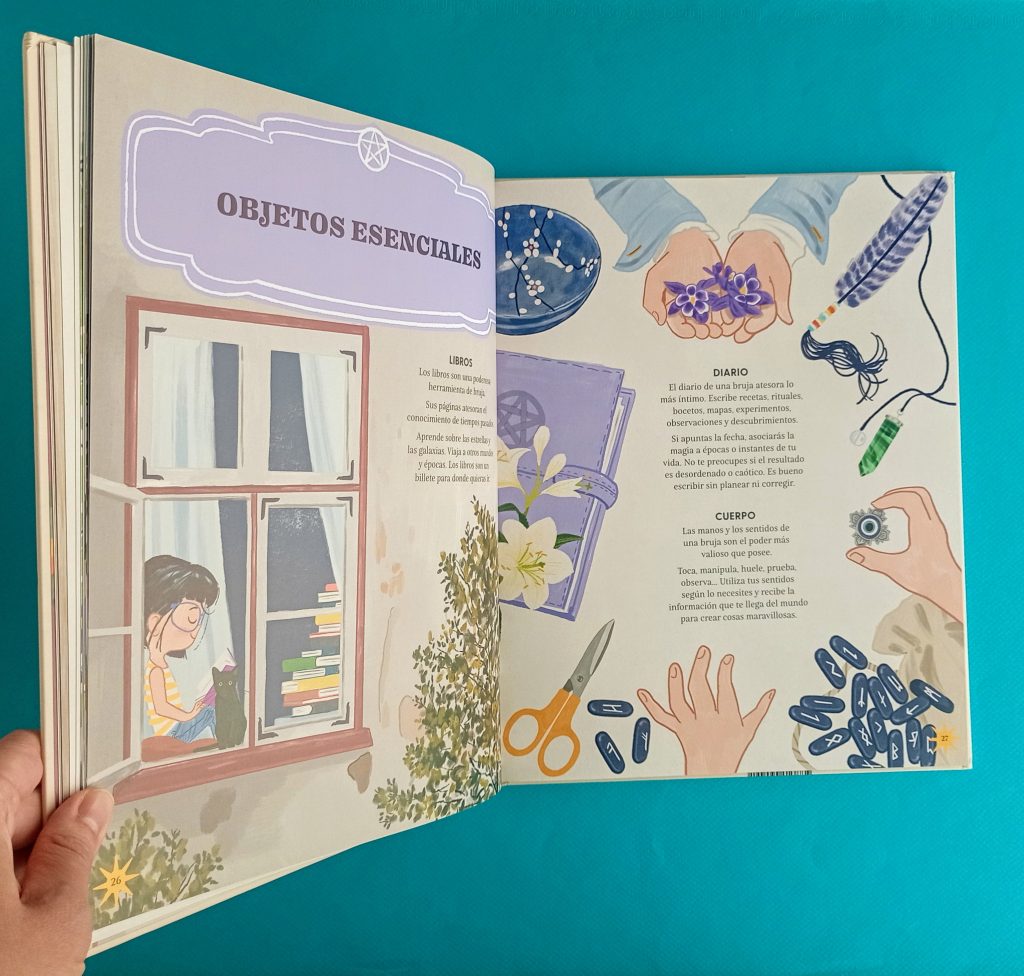 El libro de magia de una joven bruja cuento